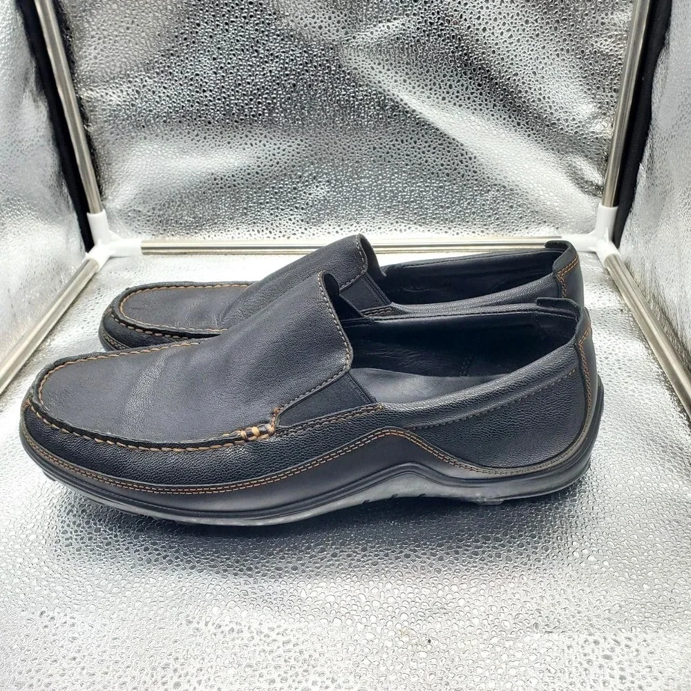 Cole Haan Tucker Venetian Loafer Shoes Mens‎ 10M Black Leather Slip On Comfort